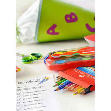 FABER-CASTELL Farbstifte Jumbo GRIP 110912 12 Farben