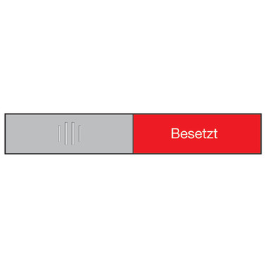 BEREC Plaque de porte 37,4x152mm 314.087 Alu, Frei-Besetzt
