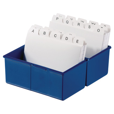 HAN Karteibox A6 976-14 blau, für 400 Karten