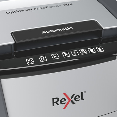 REXEL Aktenvernichter Optimum AF+ 2020090XCH 90X, P-4, 34lt