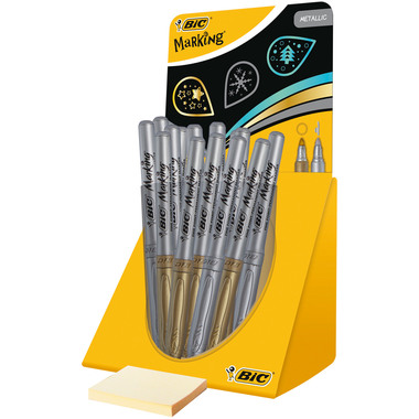 BIC Permanent Marker 1,8mm 900341 Display ass., 24 Stück