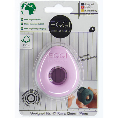 EGGI Klebefilmabroller 12-19mmx10m 22-04PR pastell rosa