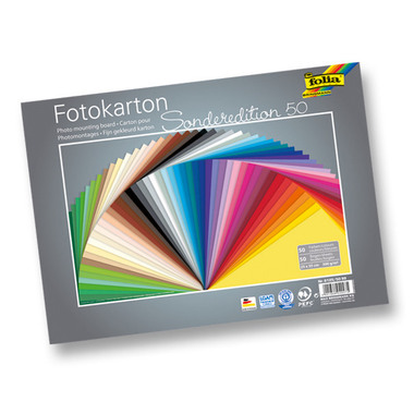 FOLIA Fotokarton 6125/50 99 ass. 25x35cm 300g