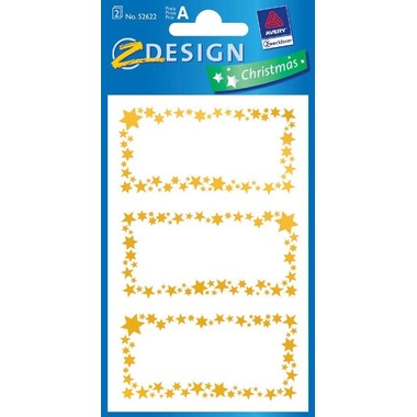 Z-DESIGN Glimmerstaub Sterne 52622 gold 2 Stück