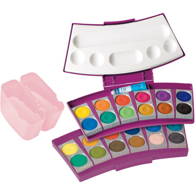 PELIKAN Farbkasten ProColor 701211 Beere/Rosa 24 Fabern