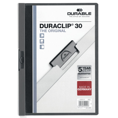 DURABLE Klemmhefter DURACLIP 30 2200/57 für 30 Blatt A4 anthrazit