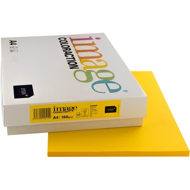 IMAGE COLORACTION Kopierpapier Hawaii A4 266725 intensivgelb, 160g 250 Blatt