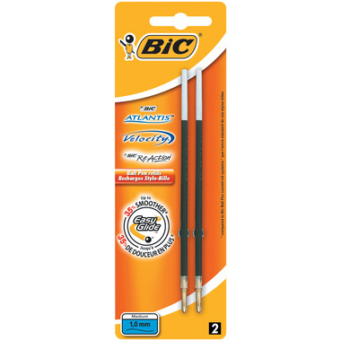 BIC Recharge p.Atlantis Prem.0.4mm 8924101 noir 2 pièces