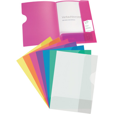 KOLMA Präsentationsmappe Easy A4 10.005.00 transparent