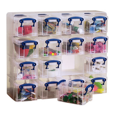 REALLY USEFUL BOX Organizer Set 0,14lt 68507300 transparent