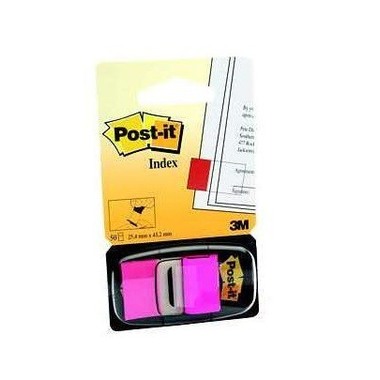 POST-IT Index Tabs 25,4x43,2mm 680-21 pink/50 tabs