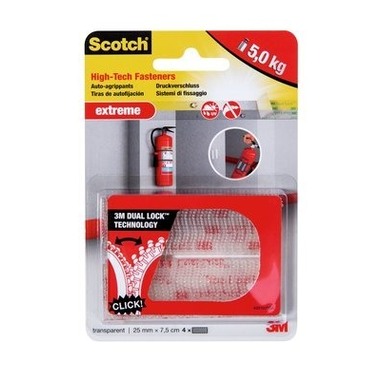 SCOTCH Druckverschluss 25x75mm RF6730 extreme, transp. 4 Stück
