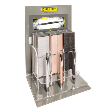 ONLINE Stylo à bille M 43031/18 Graphite Pen,bleu 18 pcs.