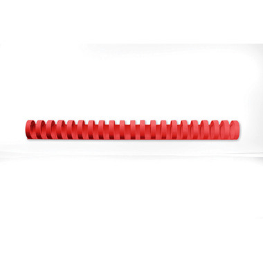 GBC Plastikbindrücken 16mm A4 4028660 rot, 21 Ringe 100 Stück