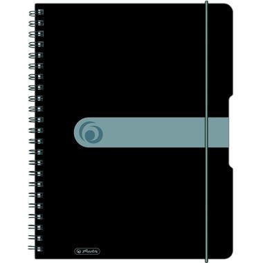 HERLITZ Collegeblock A4 11293073 Easy orga A4 5mm kar. Schwarz