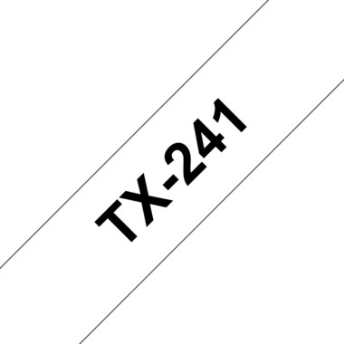 PTOUCH Band, laminiert schwarz/weiss TX-241 PT-8000 18 mm