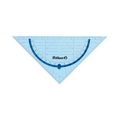 PELIKAN Geodreieck 14cm 700504 transparent blau