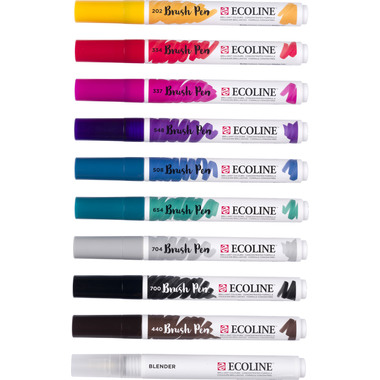 TALENS Ecoline Brush Pen Set 11509800 ass. Handlettering 10 pcs.