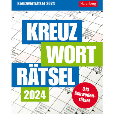 HARENBERG Abreisskalender Kreuzworträt. 2110400 DE, 12,5 X 16cm 2024