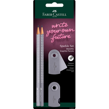 FABER-CASTELL Set d'écriture Sparkle 218282 Dapple gray